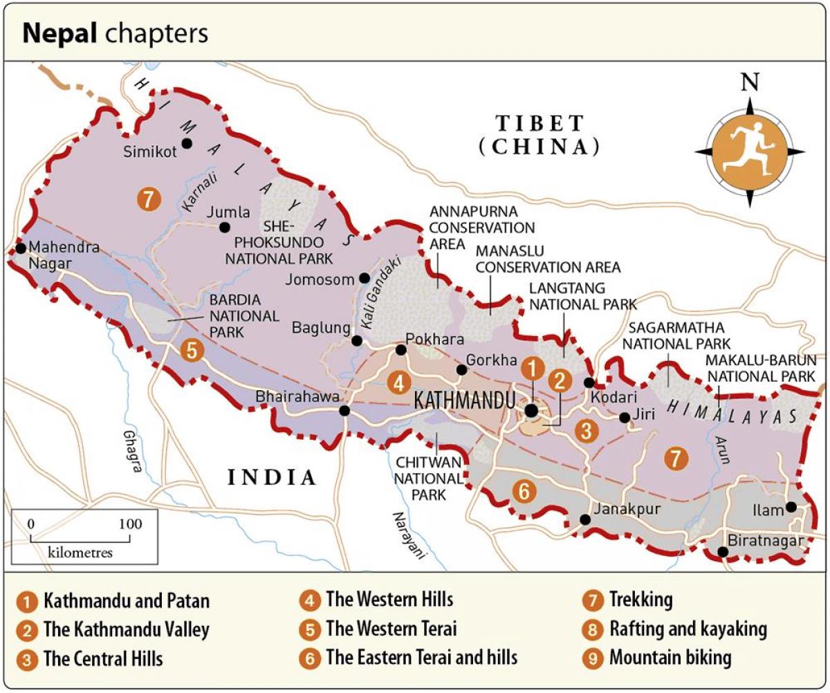 Mapa na nepal sa hramove