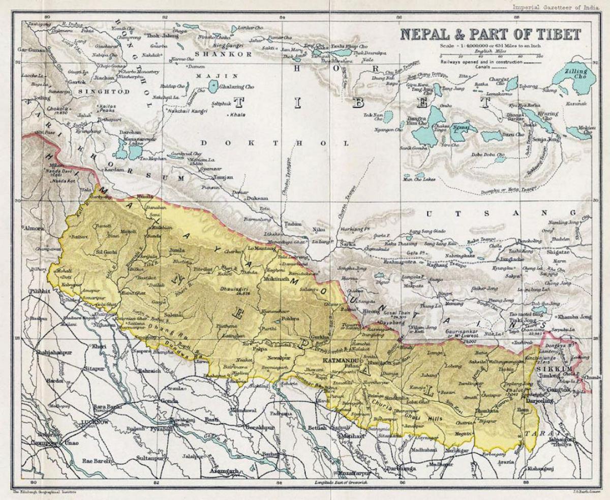 vrlo stare mape nepala