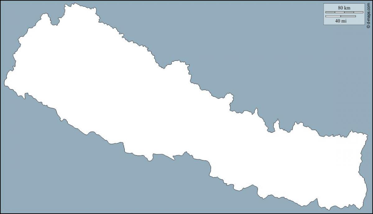 Mapa prazan nepal