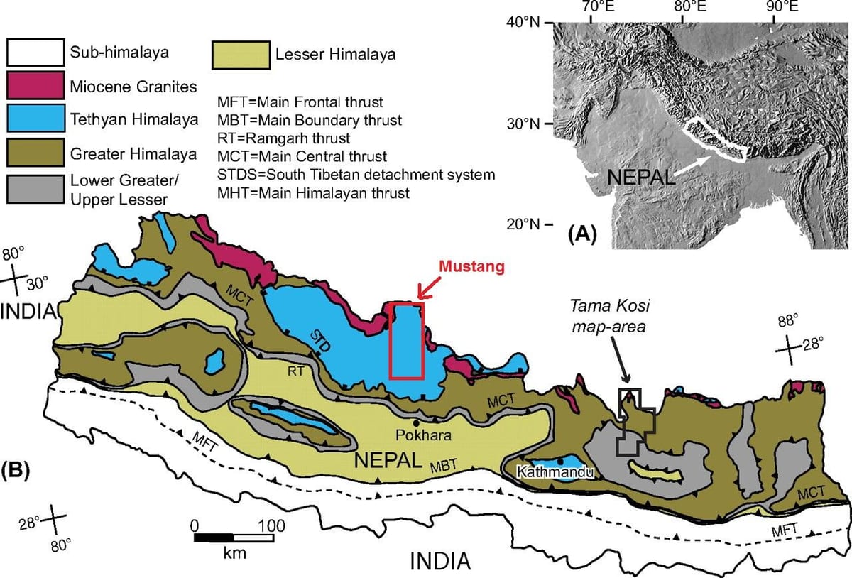 Mapa geološke nepa