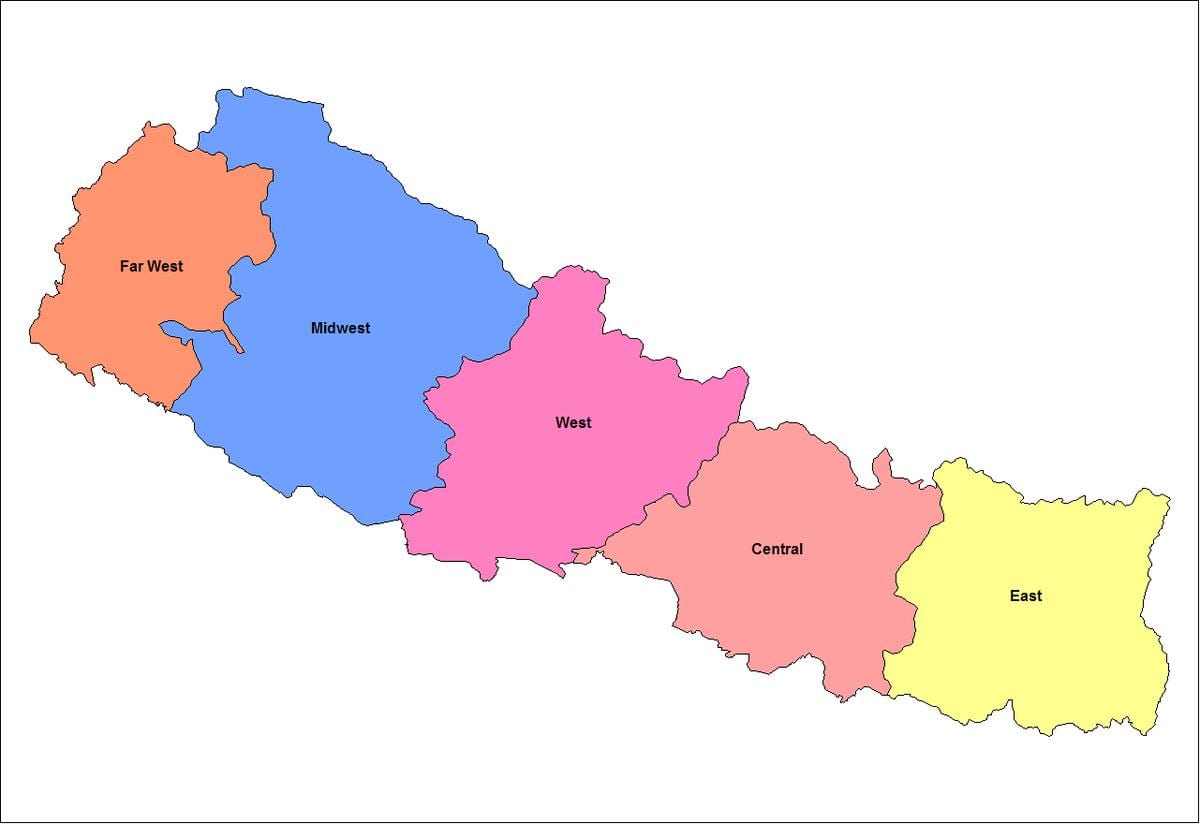 mapi istočne razvoj regionu nepala