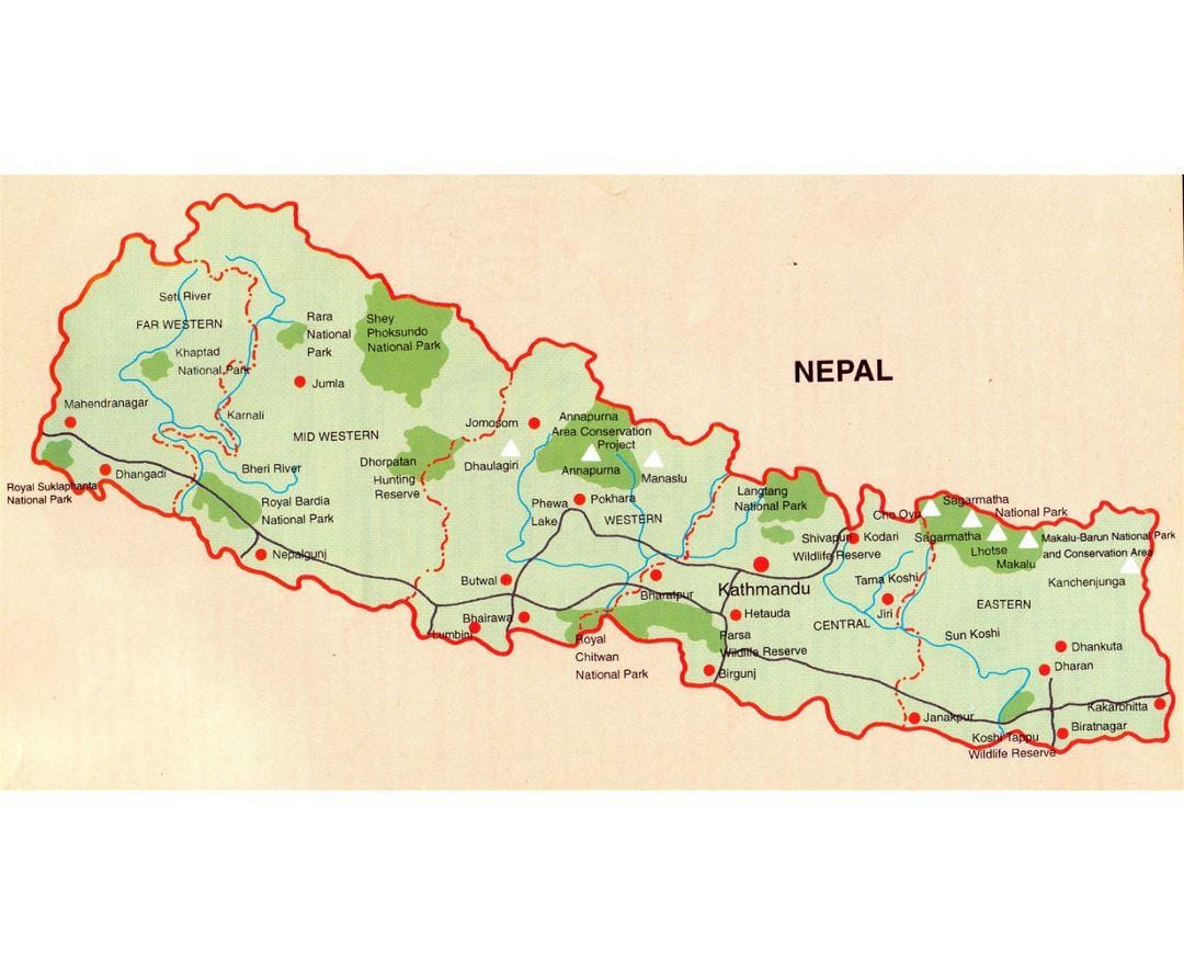 Mapa na nepal željezničke butwal