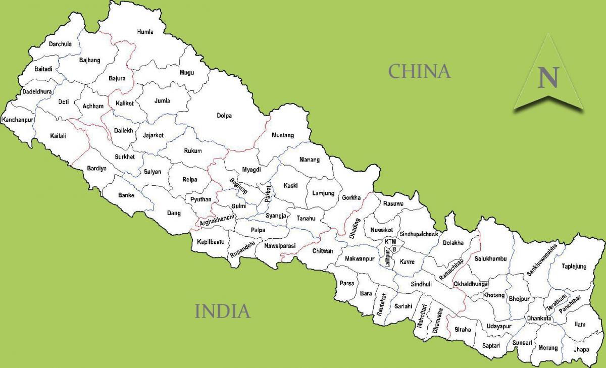 nepal mapa sa gradovima
