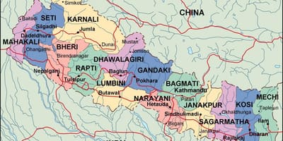 Mapa digitalni nepal
