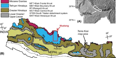 Mapa geološke nepa