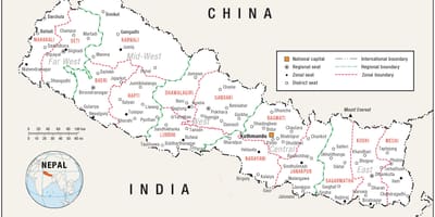 Mapa kuću nepal
