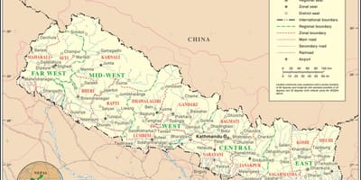 Željezničke mapu nepal