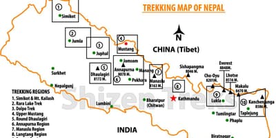 Nepal mapu staze