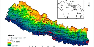 Mapa na nepal klime
