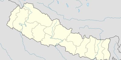 Mapa na nepal vektor