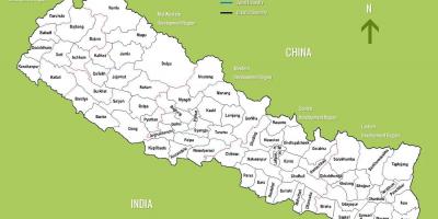 Nepal turističke atrakcije mapu