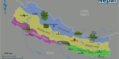 Mapa originalni nepal