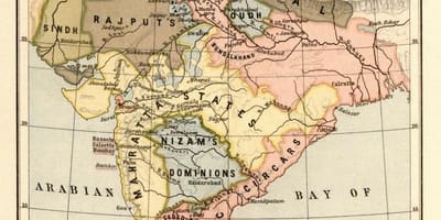 Mapa na nepal prije 1816