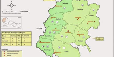 Mapi zapadne nepal